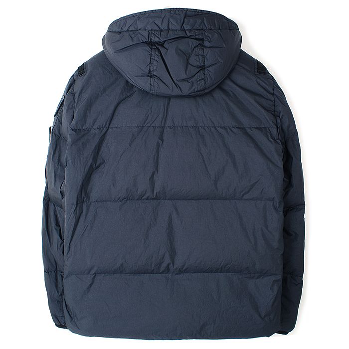 22FW 스톤 크링클랩스 후드 패딩 네이비